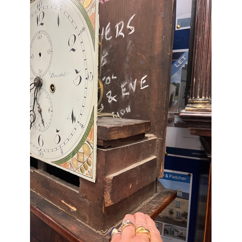 268 - A George IV inlaid mahogany eight day longcase clock with Adam and Eve automata, by Anthony Meyers o... 