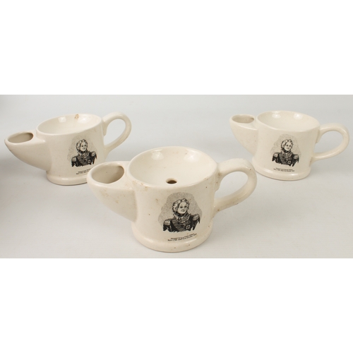 8 - Sixteen shaving mugs - mostly Wade, comprising 8 x steam engines, 3 x Nelson and 5 x cars