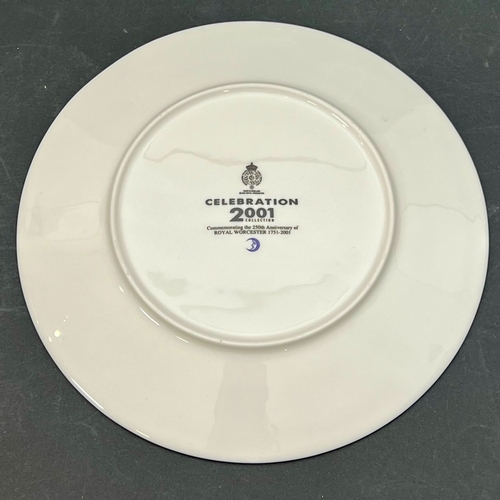 48 - A set of eight Royal Worcester 'Celebration 2001 Collection' plates commemorating the factory's 250t... 