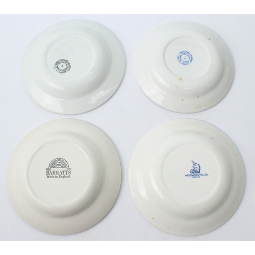 5 - Four Schweppes blue and white transfer printed advertising dishes - second and third quarter 20th ce... 