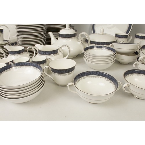 54 - A Royal Doulton 'Sherbrooke' tea and dinner service:
 12 x 27 cm, 12  x 20.5 cm and 13 x 16.5 cm pla... 