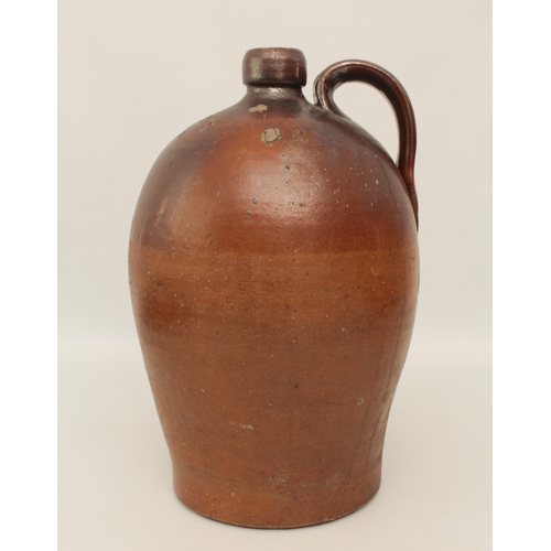 38 - Cotswolds interest: a large salt-glazed stoneware flagon, 19th century - impressed '283 - JOHN DRIVE... 