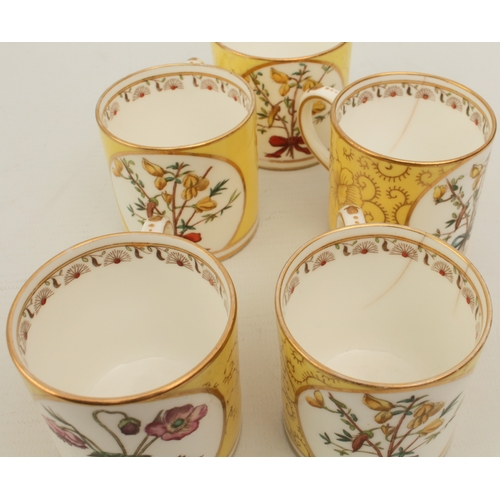 46 - A late 19th century Minton porcelain part tea and coffee service - with printed factory marks (some ... 