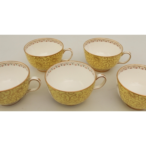 46 - A late 19th century Minton porcelain part tea and coffee service - with printed factory marks (some ... 