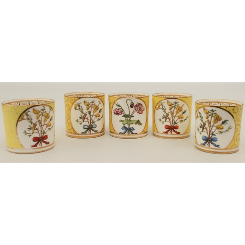 46 - A late 19th century Minton porcelain part tea and coffee service - with printed factory marks (some ... 