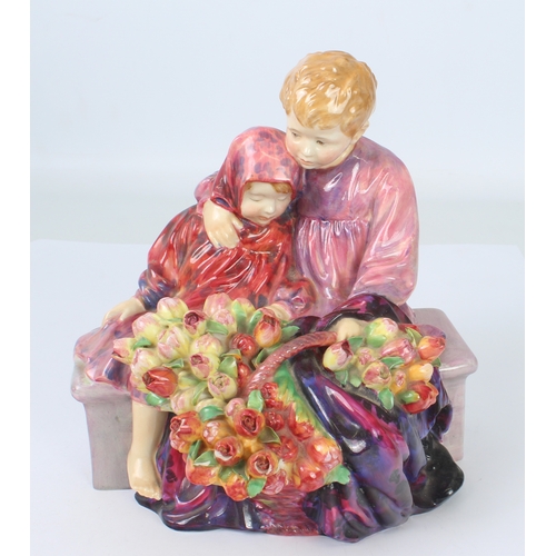 41 - A Royal Doulton large figure group of the Flower Sellers Children HN1206 (mis-painted number underne... 