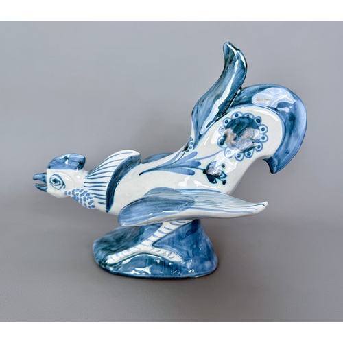 David Sharp for Rye Pottery: a studio pottery figure of a cockerel ...