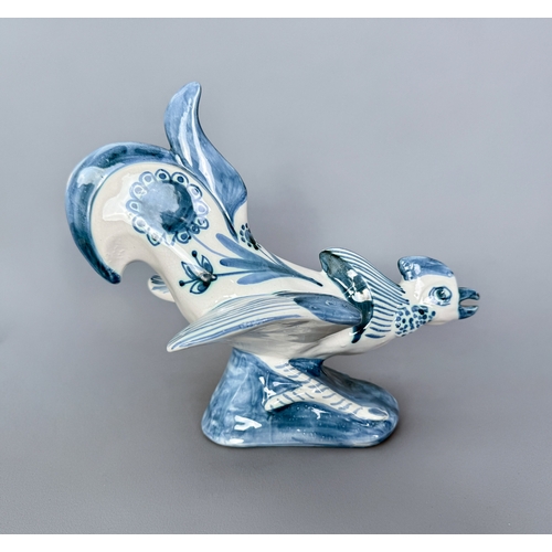 David Sharp for Rye Pottery: a studio pottery figure of a cockerel ...