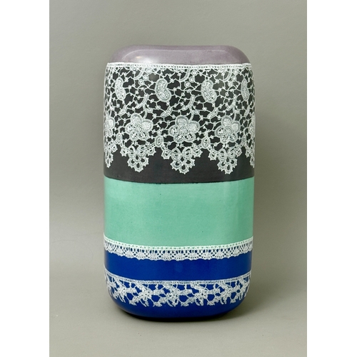 Fabienne Jouvin, Paris: a porcelain vase - of rounded, square