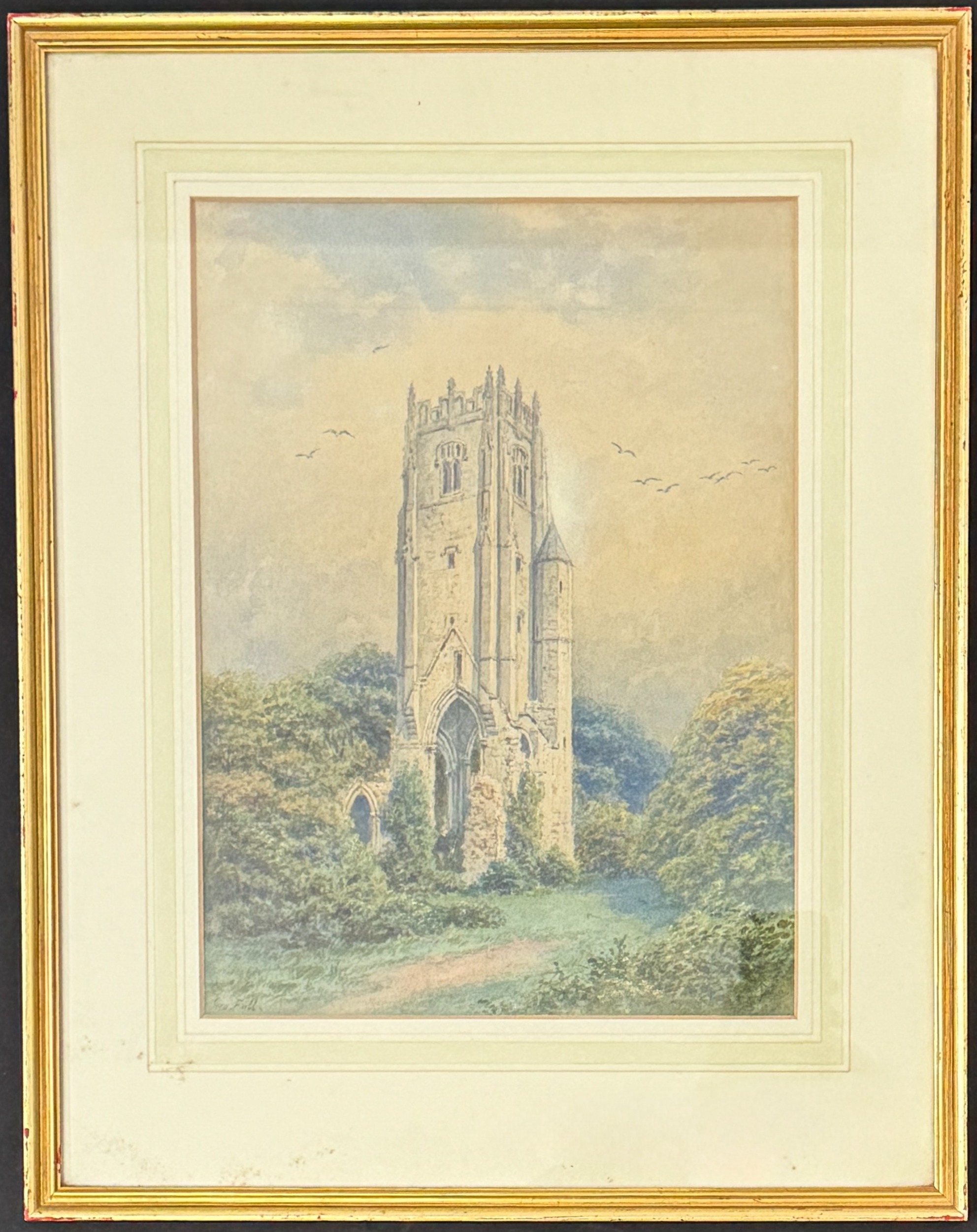 George Fall (British, 1848-1925) Tower of the Greyfriars Priory ...