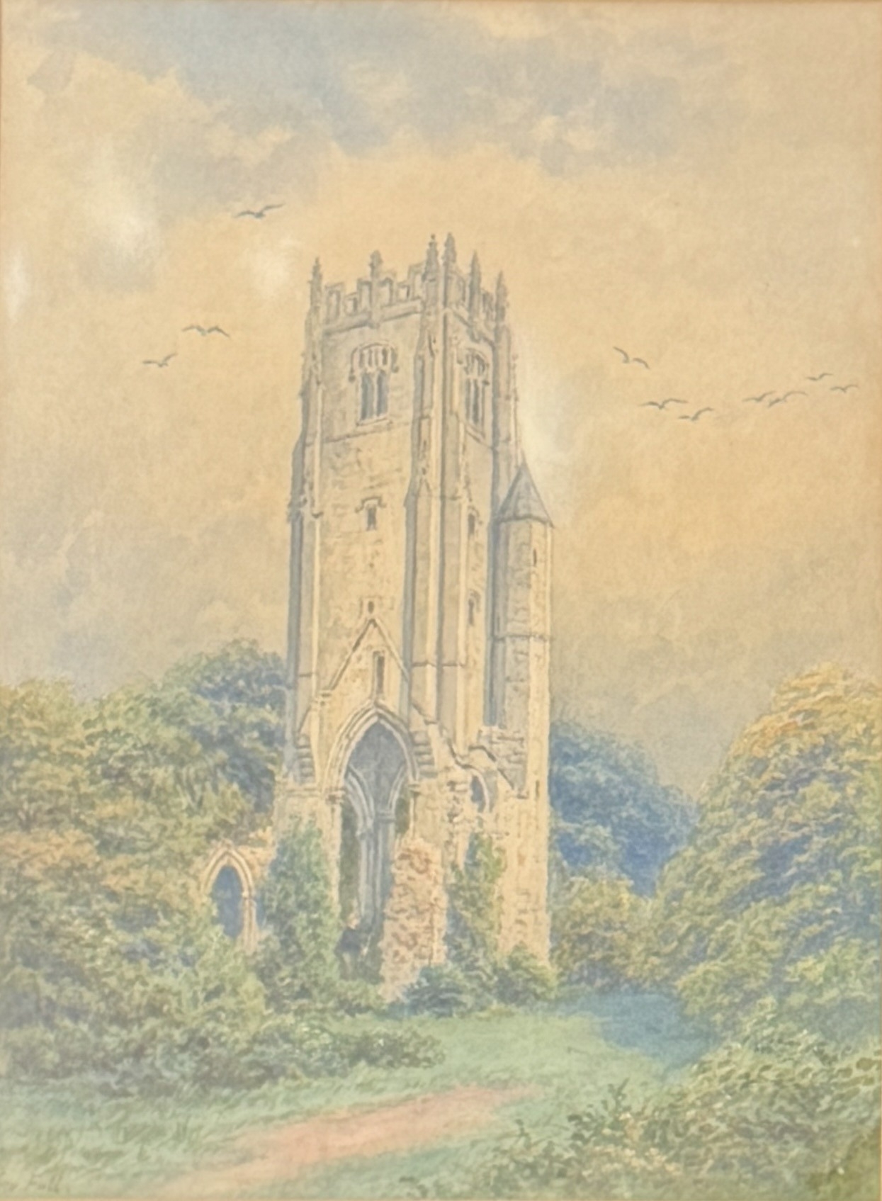 George Fall (British, 1848-1925) Tower of the Greyfriars Priory ...