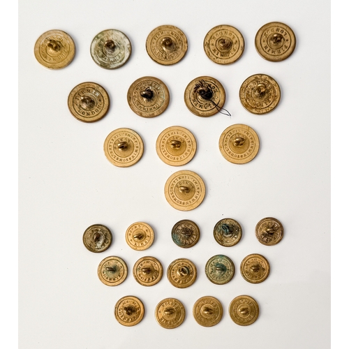 Hunting interest - a large collection of brass and gilt metal hunting ...