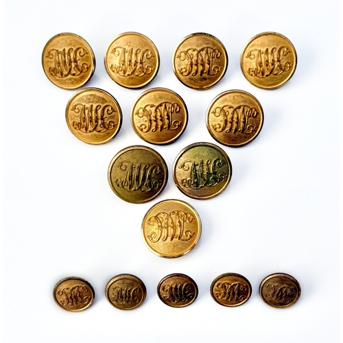 Hunting interest - a large collection of brass and gilt metal hunting ...
