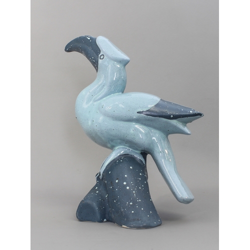 David Sharp for Rye Pottery: a studio pottery figure of a toucan