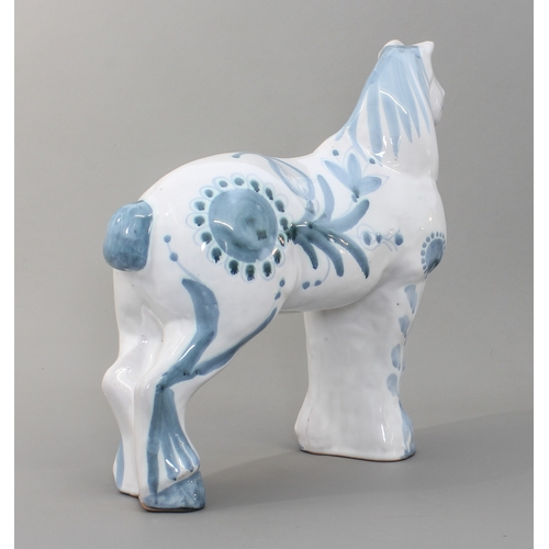 David Sharp for Rye Pottery: a studio pottery figure of a heavy horse ...
