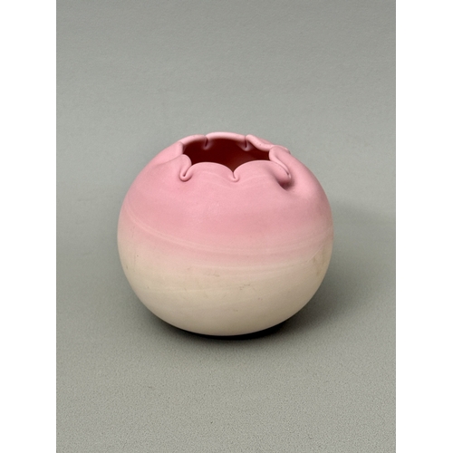 A late 19th century Queen's Burmese satin glass, probably by Thomas ...