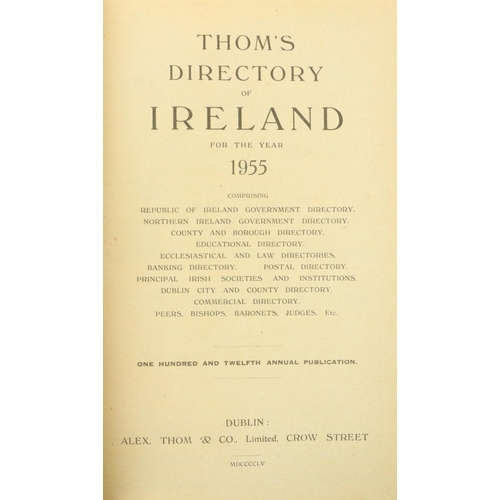 1294 - Directories: Thom (Alex) & Co. Thom's Directory of Ireland for the Years 1955, 1956, 1957 & 1958, To... 