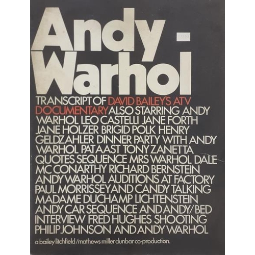 1318 - [Bailey (David) interviewer] Andy Warhol Transcript, sm. folio L. (Bailey Litchfield /  Mathew Mille... 