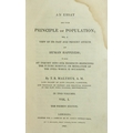 Malthus (T.R.) An Essay on the Principle of Population, 2 vols. 8vo L. 1807 Fourth Edn., 2 hf. title... 