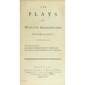 Shakespeare: [Johnson (Ben)] The Plays of William Shakespeare, 10 vols. 12mo Dublin (for A. Leathley... 