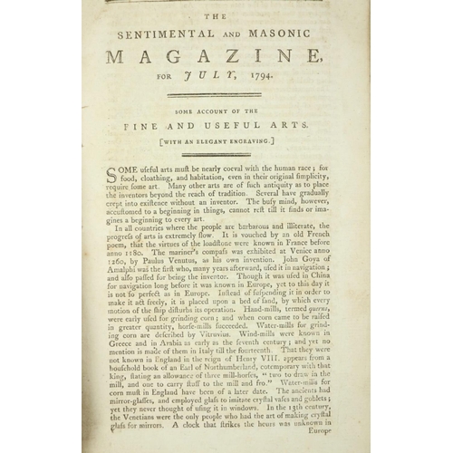 544 - Box: Collection of odd Volumes of late 18th Century and early 19th Century Irish Magazines, include ... 