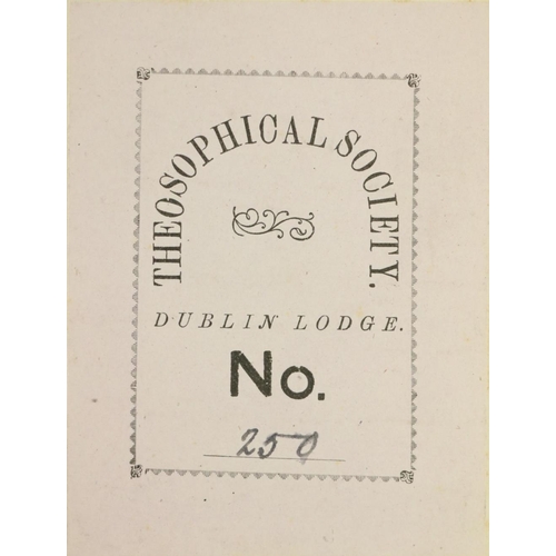 564 - Theosophical Society, Dublin  Association copy: [Russell (Geo.) A.E.] Whitman (Walt) Democratic Vist... 