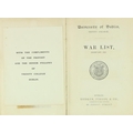 T.C.D.: [Fry (M.W.J.)ed] University of Dublin, Trinity College, War List, February 1922, 8vo D. 1922... 