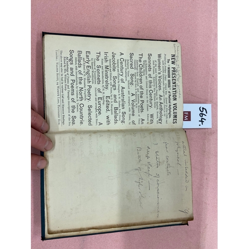 564 - Theosophical Society, Dublin  Association copy: [Russell (Geo.) A.E.] Whitman (Walt) Democratic Vist... 