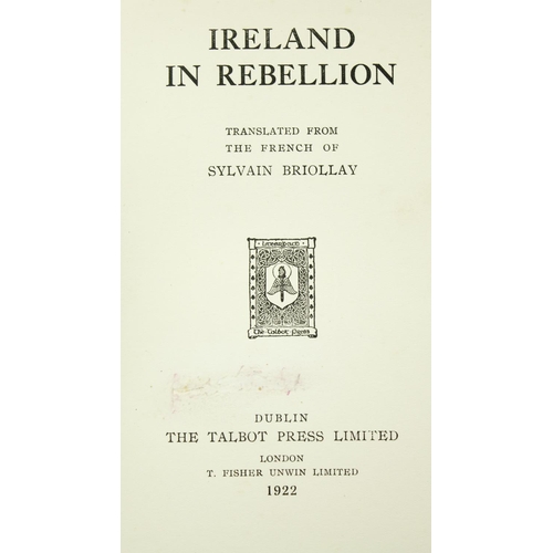 18 - Written before The Truce - Presentation CopyBriollay (Sylvain) Ireland in Rebellion, Trans. fro... 