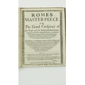 Pamphlet: [Prynne (Wm.)] Romes Master-Peece or, The Grand Conspiracy of the Pope and his Jesuited In... 