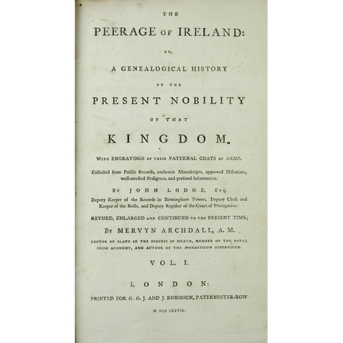 26 - Genealogy: Archdall (Mervyn) The Peerage of Ireland... History of the Present Nobility of the Kingdo... 