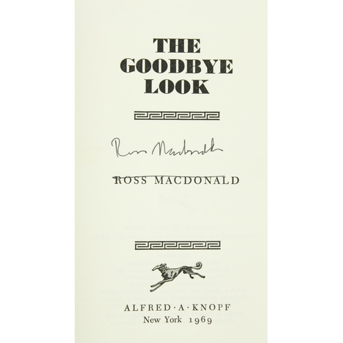 28 - Signed by the AuthorMac Donald (Ross) The Goodbye Look The New Lew Archer Novel, 8vo, N.Y. (A.A... 
