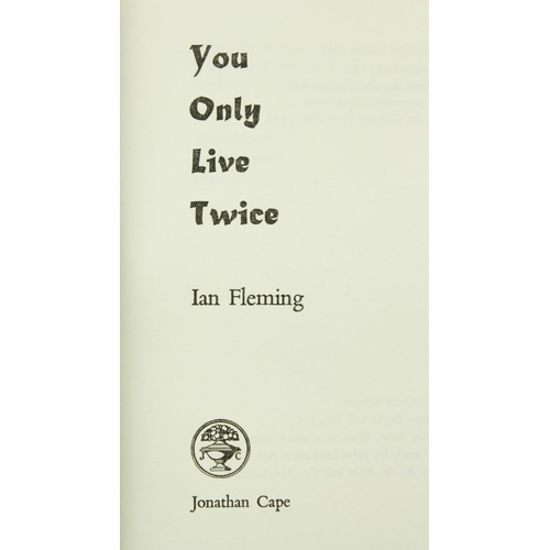 32 - Fleming (Ian) You Only Live Twice, 8vo L. (Jonathan Cape) 1964, First, black cloth with Chinese gilt... 