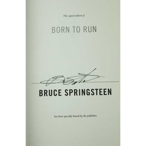 39 - Signed by the BossSpringsteen (Bruce) Born to Run, 8vo N.Y. (Simon & Schuster) 2016, S... 