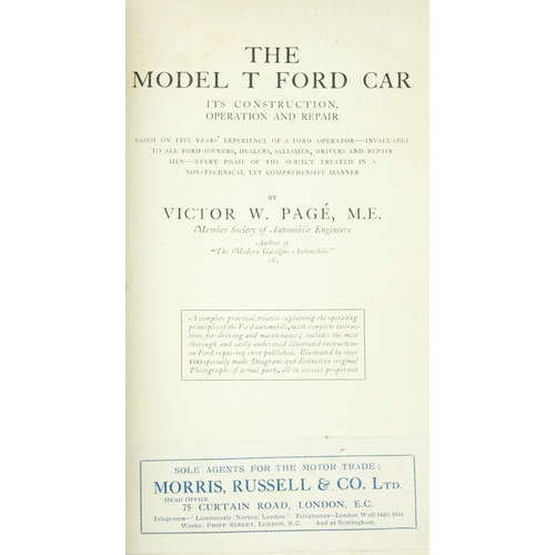 127 - Early Motoring: 'Gem' Motor Trip Book, 8vo Lond. (Thos. De La Rue & Co.) n.d. c. 1914. This volu... 