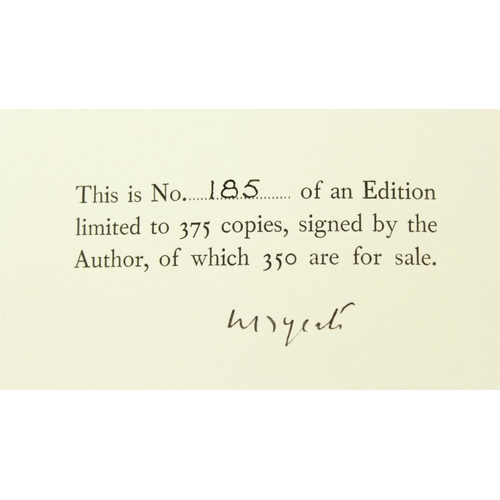 141 - Limited Edition Signed by W.B. YeatsYeats (W.B.) The Poems of W.B. Yeats, 2 vols., roy 8vo, L. (MacM... 