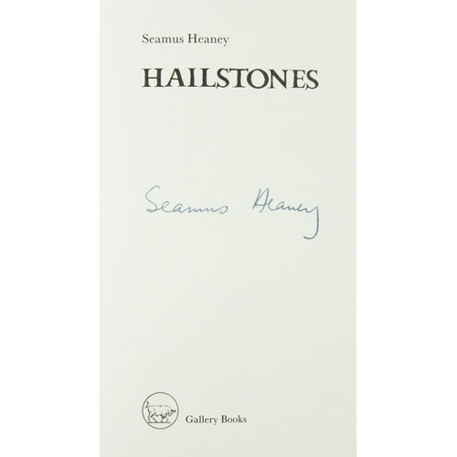 170 - Heaney (Seamus) Hailstones, 8vo, Meath (Gallery Press) 1984, Signed Limited Edn. of 250 Copies, blac... 