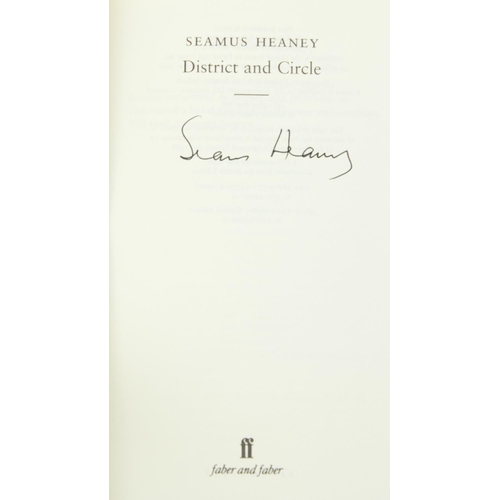 173 - Heaney (Seamus) District and Circle, 8vo, L. (Faber & Faber) 2006, Signed on t.p., gre... 