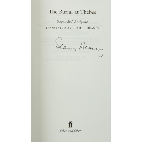 174 - Heaney (Seamus)trans. The Burial at Thebes - Sophocles Antigone, 8vo L. (Faber & Faber) 200... 