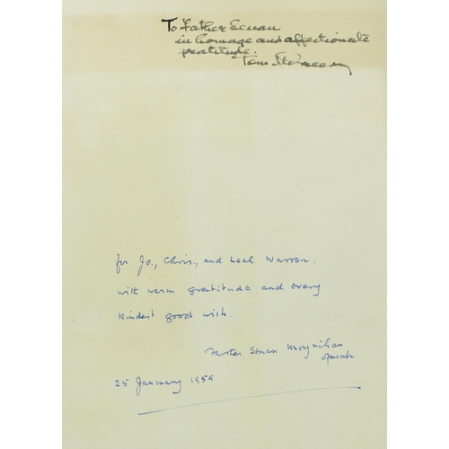 220 - Signed and Dedicated from the AuthorMac Greevy (Thomas) Pictures in the Irish National Gallery, 4to ... 