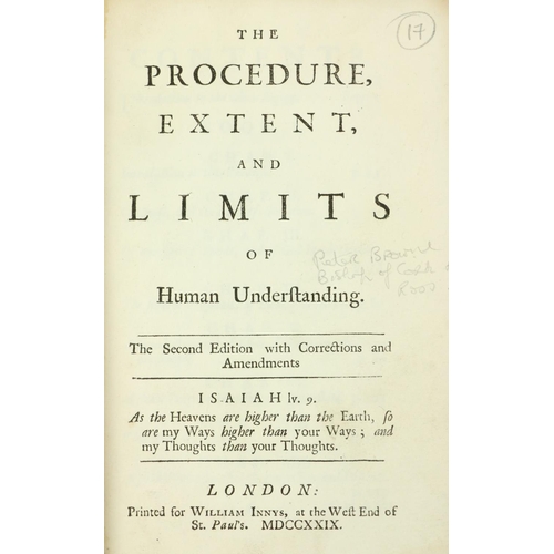 254 - From the Library of Joseph Stock, T.C.D. 1763[Brown (Dr. Peter, Bp. of Cork & Ross)] The Procedu... 