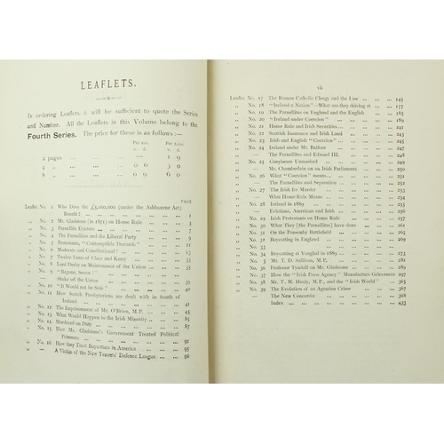 271 - The Plan of CampaignIrish Loyal and Patriotic Union: Publications Issued During the Year `1889,... 