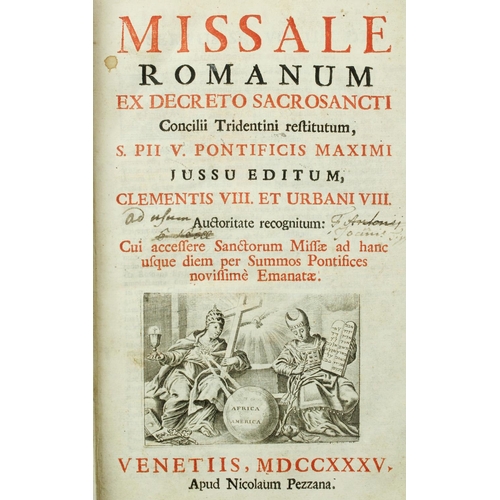 301 - Binding: Missale Romanum ex Decreto Sacrosanti Concillii Tridentini Restitutum, ... Clementis VIII, ... 