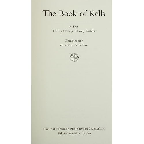 323 - The Book of Kells - Most Sumptuous EditionFacsimile - Verlag, Luzern, Publishers: The Book of Kells,... 