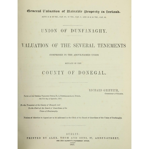 336 - Important Collection of Griffith's ValuationsGriffith (Richard) Gen. Valuation of Rateable Property ... 