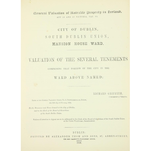 336 - Important Collection of Griffith's ValuationsGriffith (Richard) Gen. Valuation of Rateable Property ... 