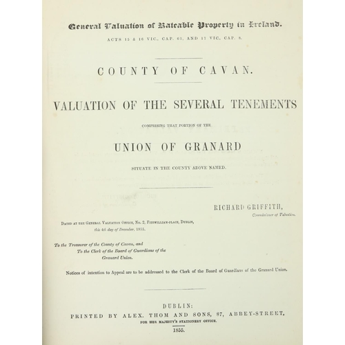 336 - Important Collection of Griffith's ValuationsGriffith (Richard) Gen. Valuation of Rateable Property ... 