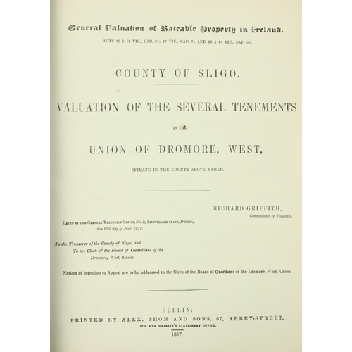 336 - Important Collection of Griffith's ValuationsGriffith (Richard) Gen. Valuation of Rateable Property ... 