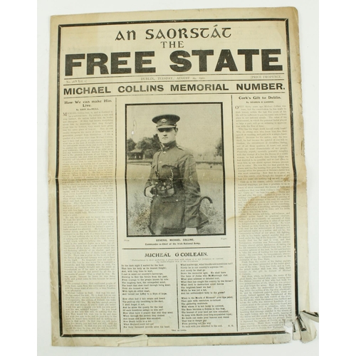 421 - Michael Collins Memorial NumberPeriodical: Saorstat - The Free State, issue No. 28, Vol. I, Tuesday ... 