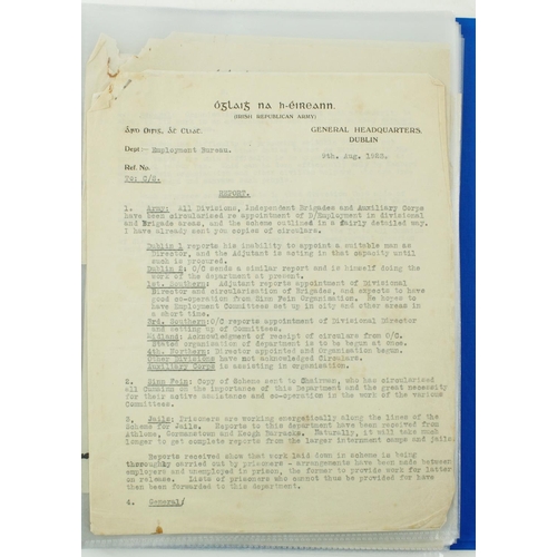 434 - I.R.A. Departments of Communication & Intelligence A file containing circa 60 Documents, Dec. 19... 